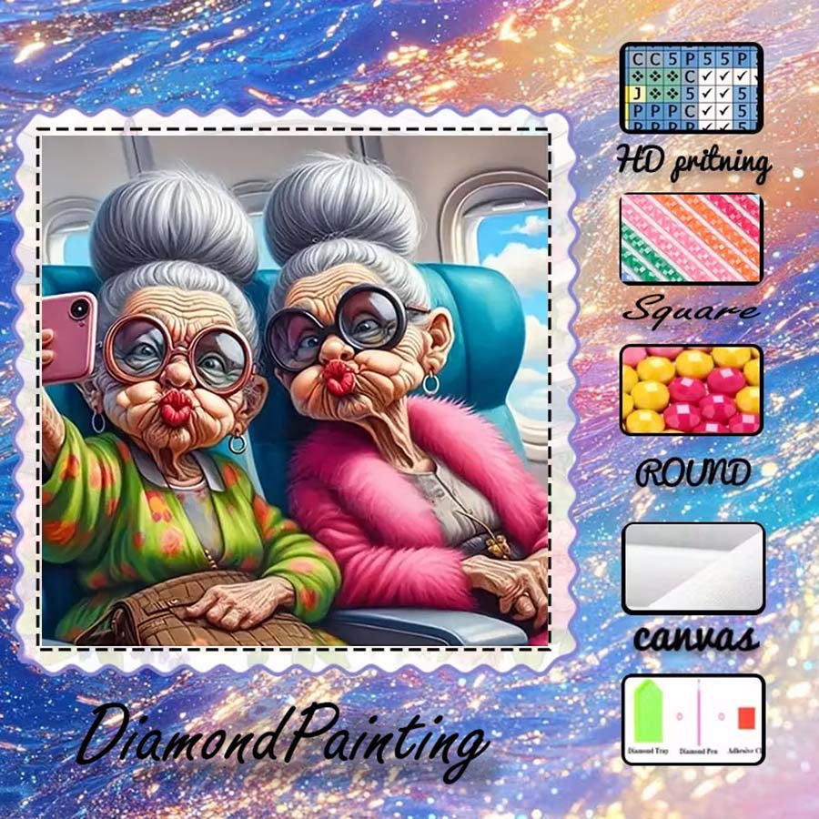 5D Diamond Painting Kit Full Drill - 1ピース5D DIYフロッキングクロス、特殊ドリル、ダイヤモンドペインティングキット、旅行、自撮り、パターンモザイク、ダイヤモンドアート