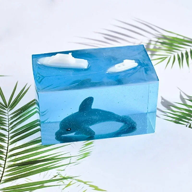 Silicone Epoxy Resin Molds Set - 11 ピース/セットエポキシ樹脂シリコンモールドキット正方形長方形シリコンモールド樹脂ドライフラワー昆虫標本正方形モールド