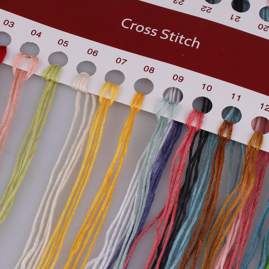 Cross Stitch Stamped Kits Beginners - スタンプ付きクロスステッチキット、綿製、プリント済み刺繍キット、初心者向けDIY手芸セット、ギフトにも最適。