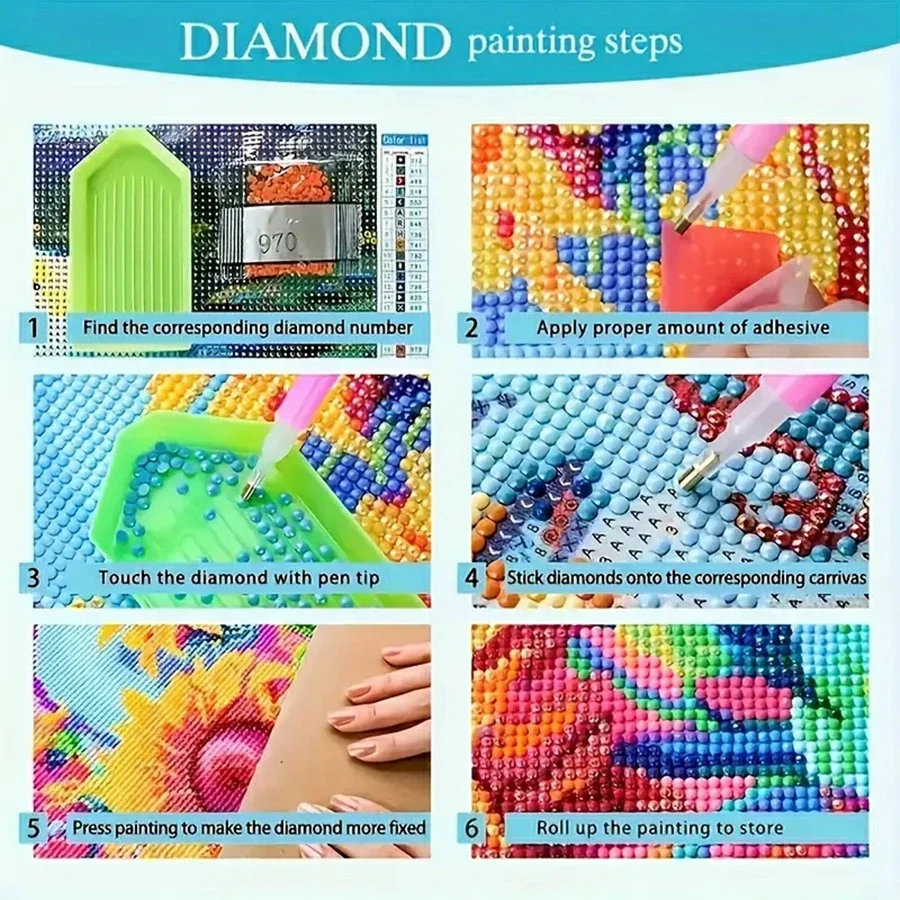 漫画の幸せな老夫婦 5D フルラウンドダイヤモンドペインティ - 5D Diamond Painting Kit Full Drill のレビューと価格
