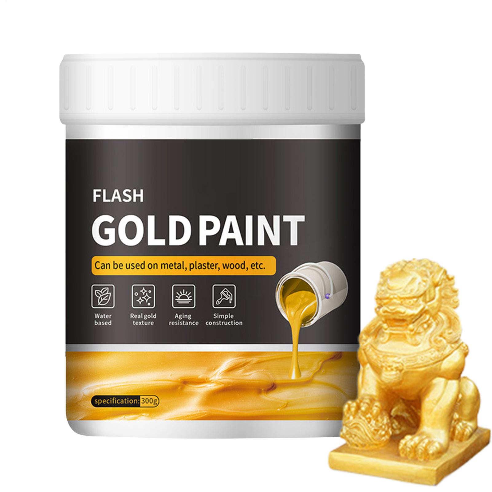 液体金箔塗料 300g 液体金箔ペイント 速乾性 金属石膏や - Painting Supplies のレビューと価格
