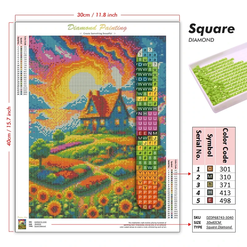 5D DIYダイヤモンドペインティングキット セーラームーン - 5D Diamond Painting Kit Full Drill のレビューと価格