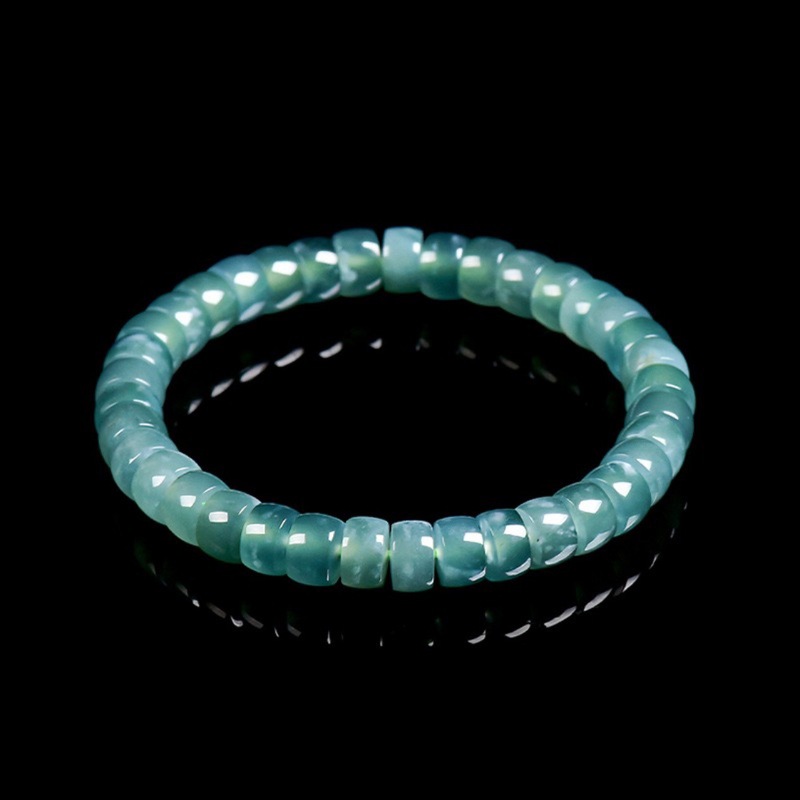 天然グレードAジェダイトブルーウォーター、オールドスタイルバ - Beading のレビューと価格