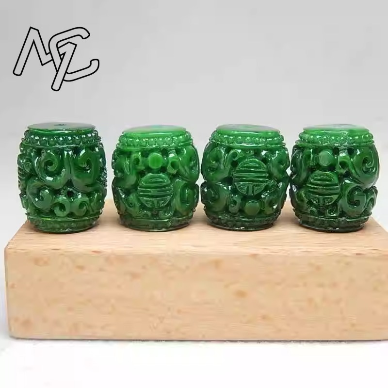 5pc ナチュラルグリーンヒスイ彫刻ビーズ DIY ブレスレ - Beading のレビューと価格