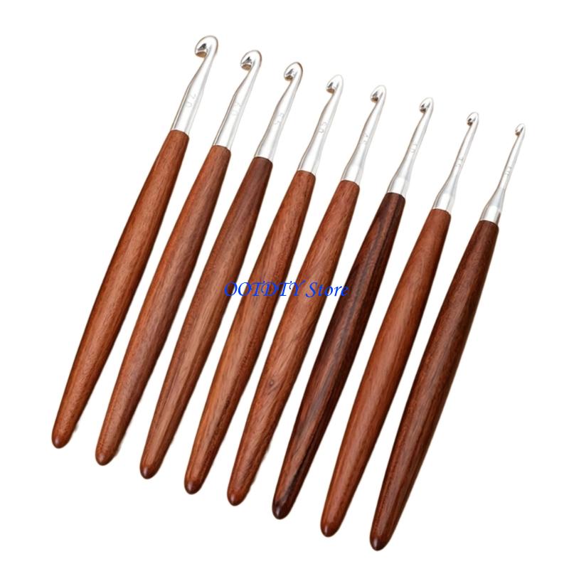 367A 8 個人間工学に基づいた木製グリップかぎ針編みフッ - Wooden Crochet Hooks Ergonomic Handle のレビューと価格