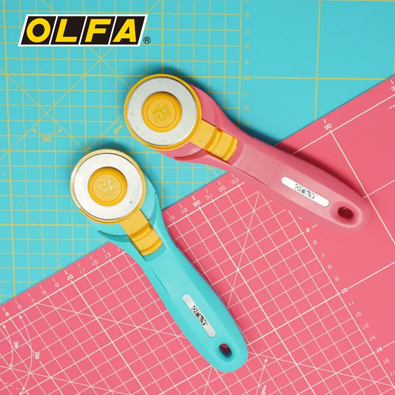 Olfaロータリープクルカッティングブレード、革生地紙を切断 - Rotary Cutter For Fabric 45Mm のレビューと価格
