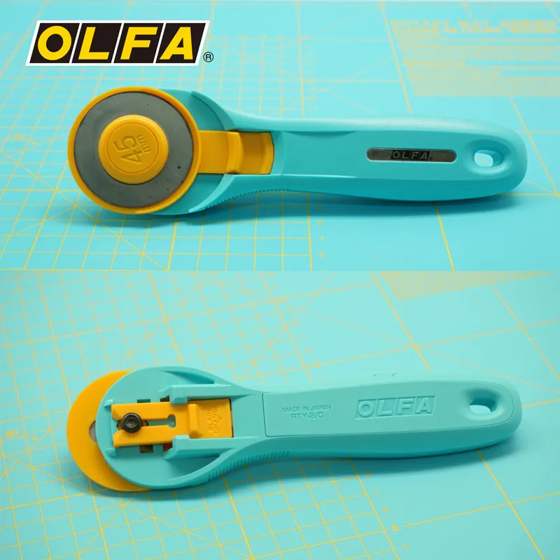 Olfaロータリープクルカッティングブレード、革生地紙を切断 - Rotary Cutter For Fabric 45Mm のレビューと価格