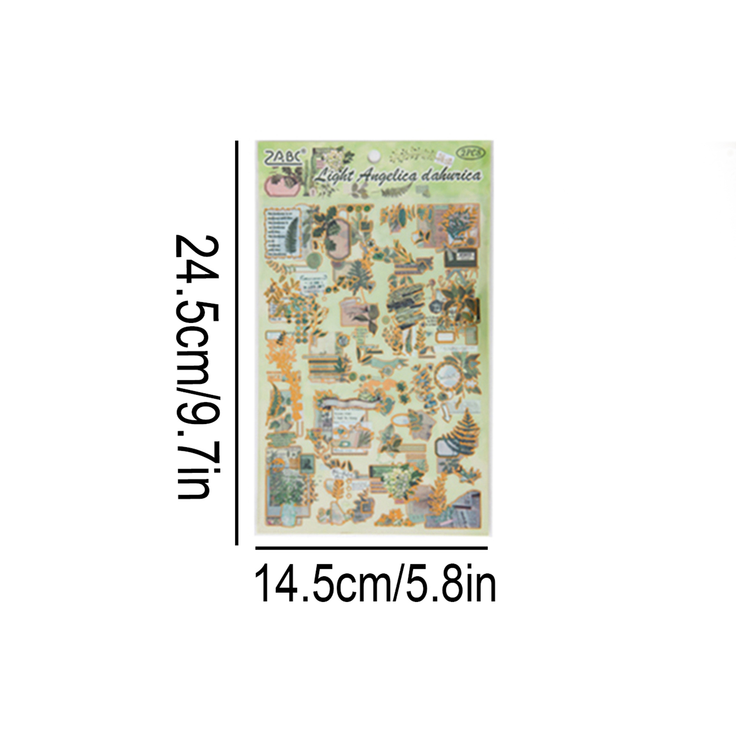 美しい植物と花のペットステッカー2枚セット。透明で防水性があ - Scrapbooking のレビューと価格