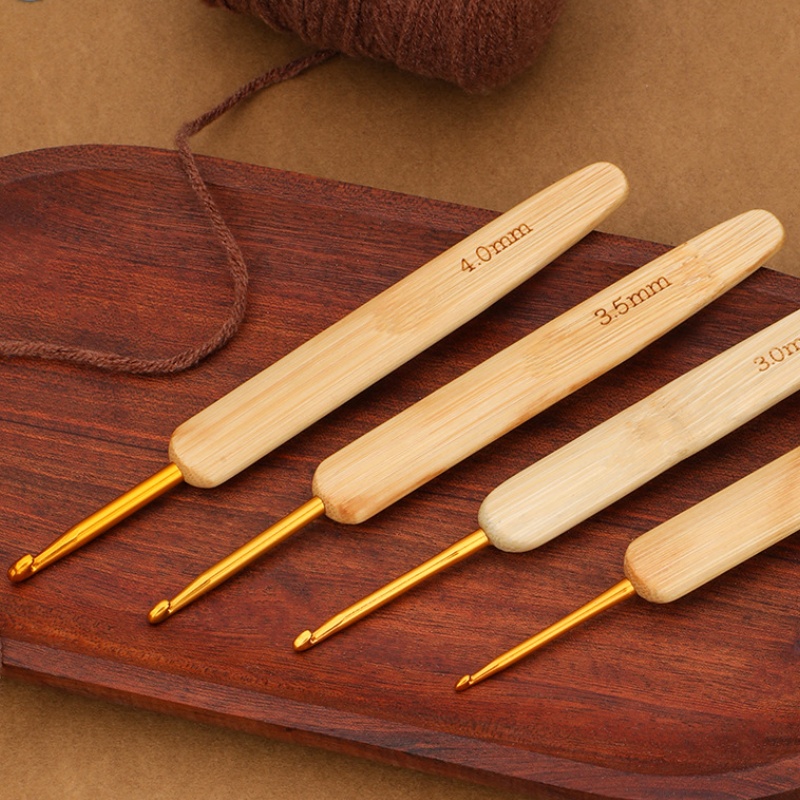 竹木製ハンドルかぎ針編みフック人間工学に基づいた織り針クラフ - Wooden Crochet Hooks Ergonomic Handle のレビューと価格