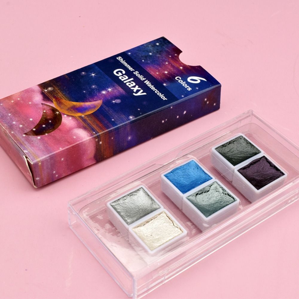 ポータブル固体水彩ペイントセット 6/12 色プラスチックボ - Watercolor Paint Set Solid Pigment のレビューと価格