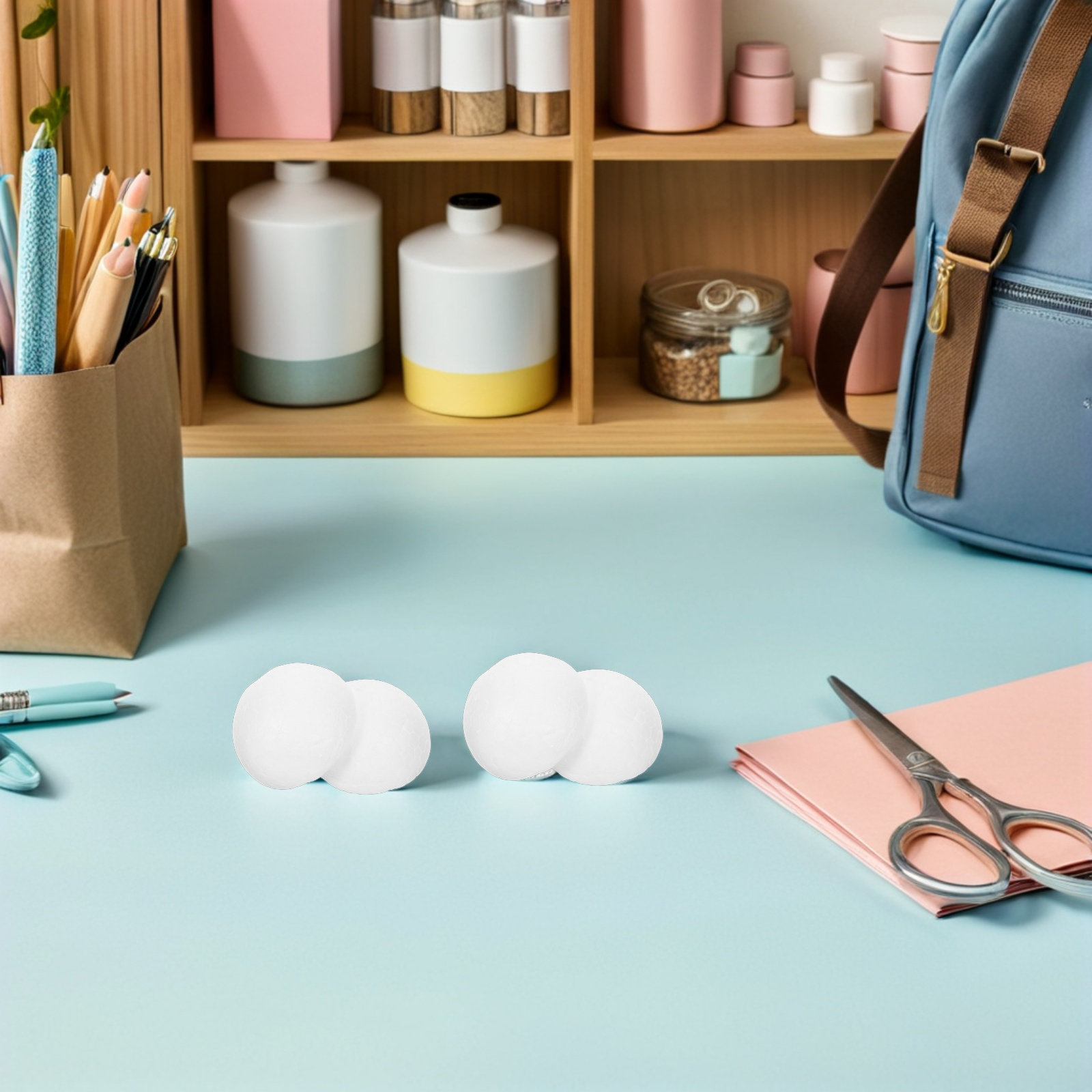 200個入り、白い半球状のフォームボール。環境に配慮した工作 - Painting Supplies のレビューと価格
