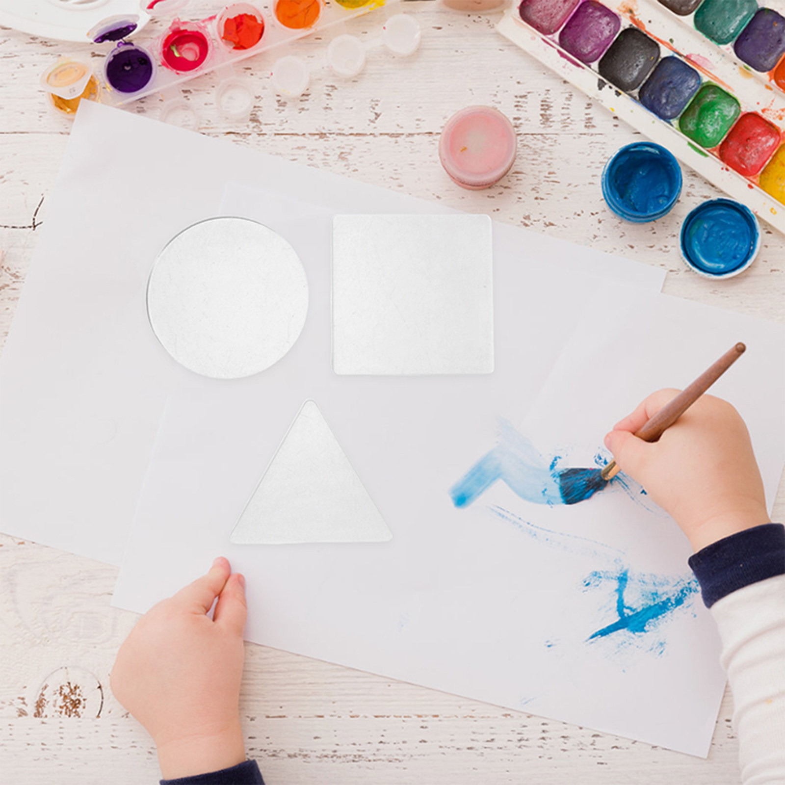 6枚セット ゲル印刷プレート 再利用可能な版画パッド 三角形 - Craft Tools のレビューと価格