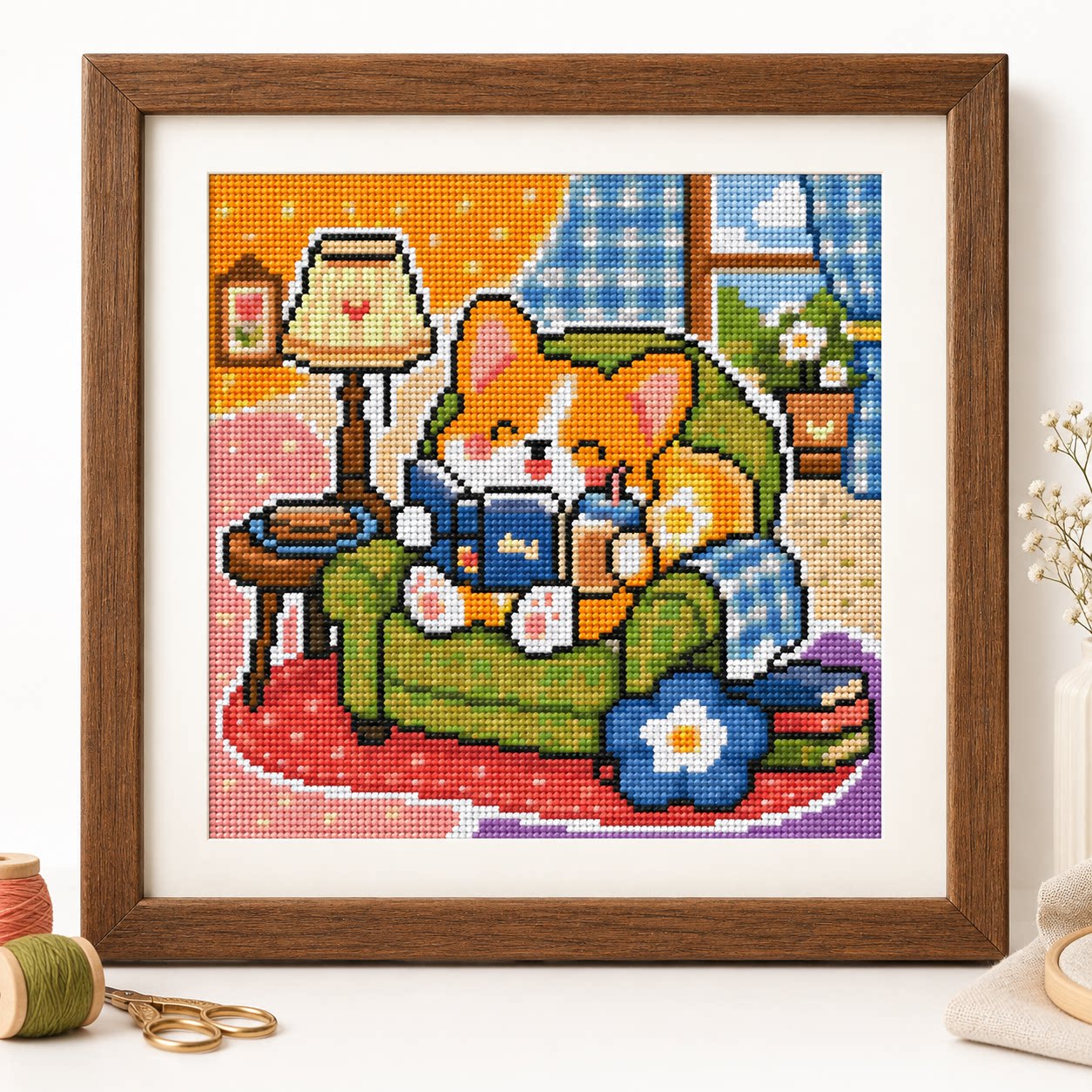 【フルステッチ】[CC6338-本を読むのが大好きな小さなコ - Cross Stitch Stamped Kits Beginners のレビューと価格
