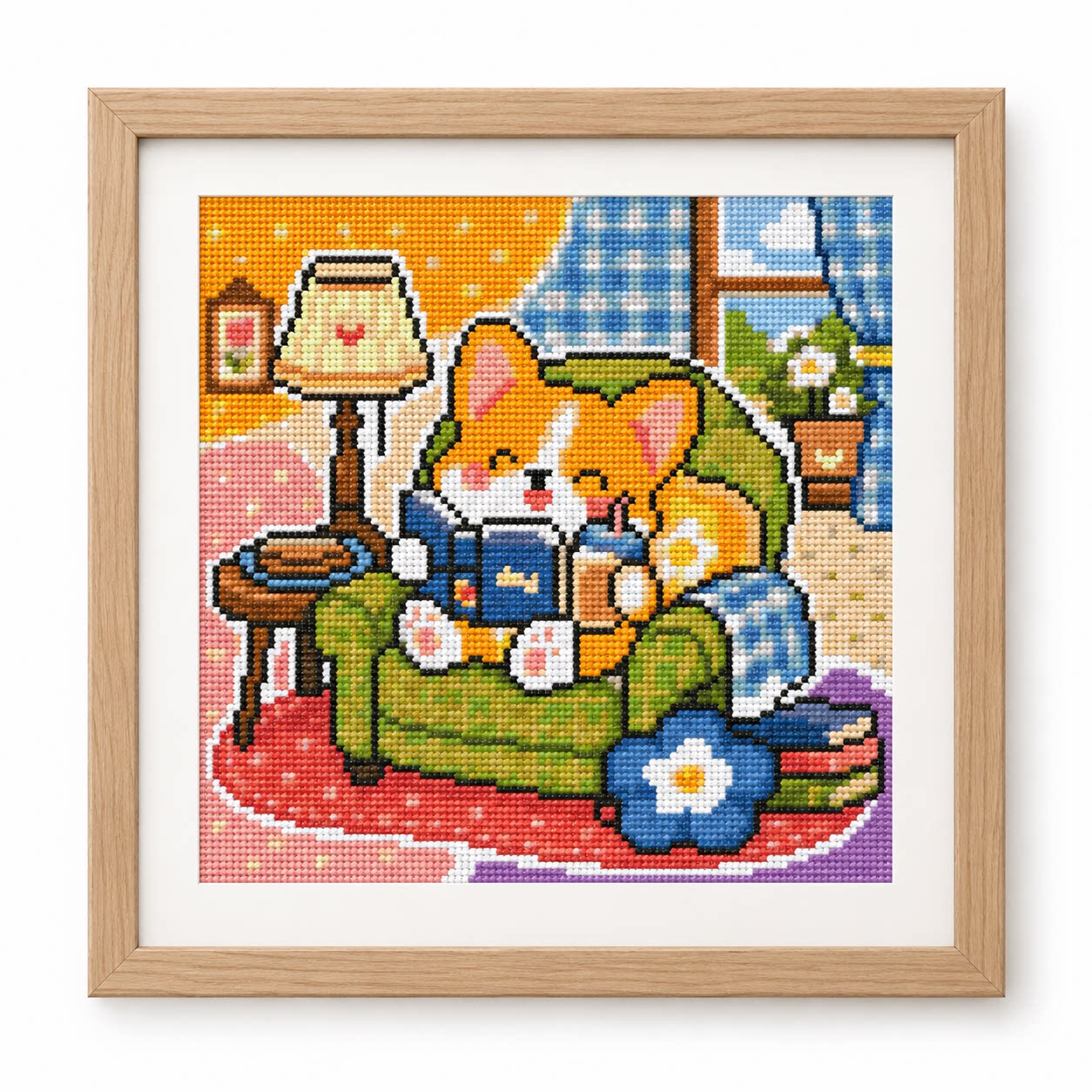 【フルステッチ】[CC6338-本を読むのが大好きな小さなコ - Cross Stitch Stamped Kits Beginners のレビューと価格