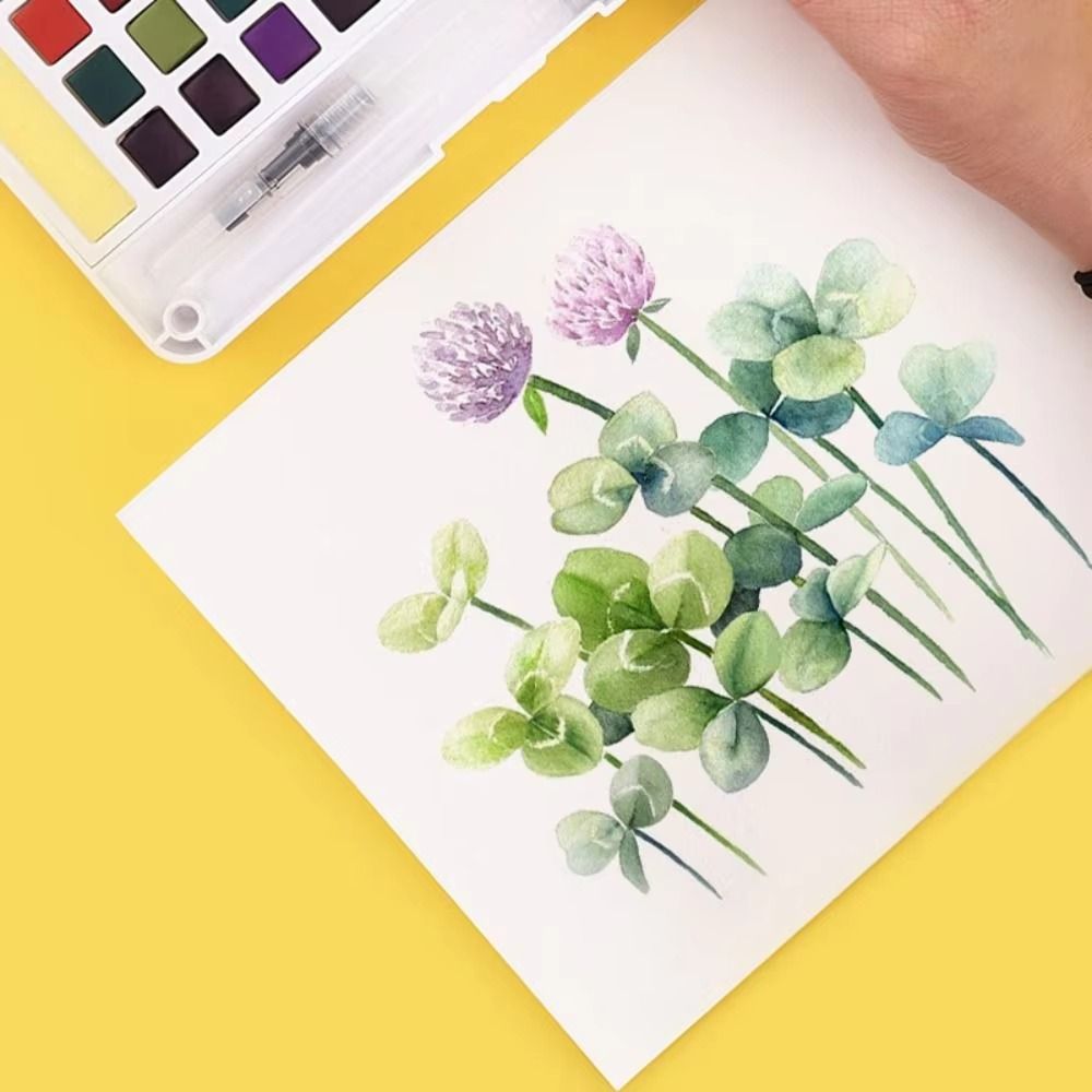 12色/18色/24色/36色の固形水彩絵の具セット。持ち運 - Watercolor Paint Set Solid Pigment のレビューと価格