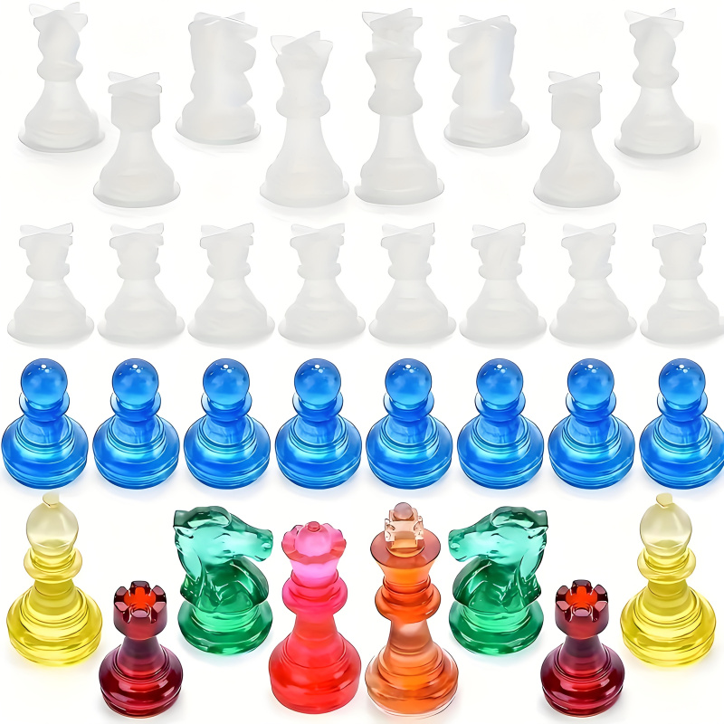 11Chessboard16樹脂シリコンモールドセット、3D - Silicone Epoxy Resin Molds Set のレビューと価格