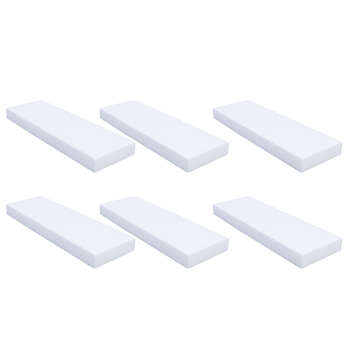 6個入り 白いフォームDIYブロック 30x15x2.5cm - Painting Supplies のレビューと価格