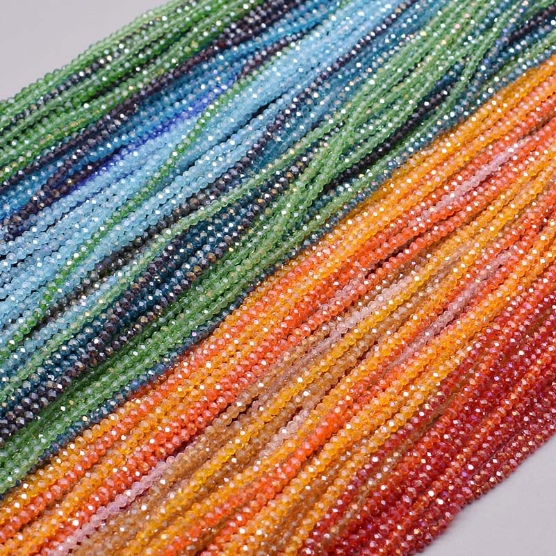 ジュエリー作り用のさまざまな色の透明なガラスビーズ,2 3  - Glass Seed Beads 2Mm Jewelry Making のレビューと価格
